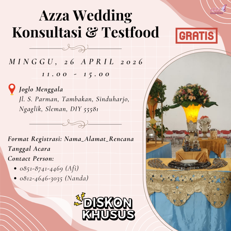 Testing Food & Konsultasi Pernikahan April 2026